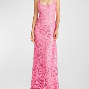 ML Monique Lhullier Pink Gown Size 12 NWT